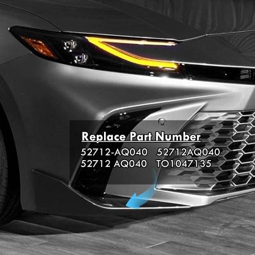 Front Right Passenger Side Corner Wrap Cover Fit for Camry SE XSE 2025 2026 Bumper Side Lower Molding Trim Black Replace for 52712AQ040 52712-AQ040