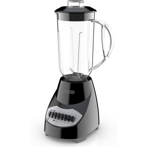 BLACK DECKER Crush Master Blender, 10-Speeds with Stainless Steel Blades, Black, BL2010BP
