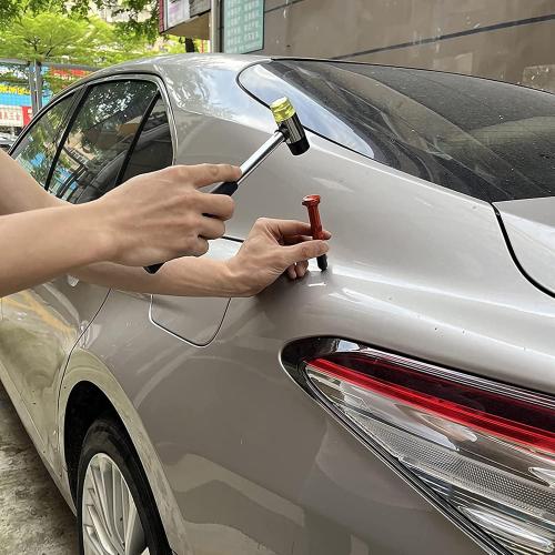 CYGOODS 22 Pcs Car Dent Repair Rods, Hard Spring Steel Dent Rods, Dent Repair Tools, Professional Hail Dent Removal Tool for Minor Dents, Door Dings,Hail Damage,Linear Dent and Large Dent