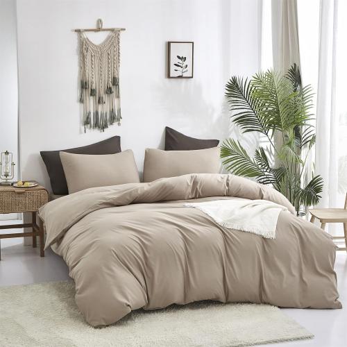 Cream Coffee Comforter Set Queen Khaki Bedding Comforter Set Full Dark Champagne Solid Blanket Quilts Cream Khaki Modern Soft Breathable Taupe 3 Piece Light Coffee Bedding Set For Queen Bed