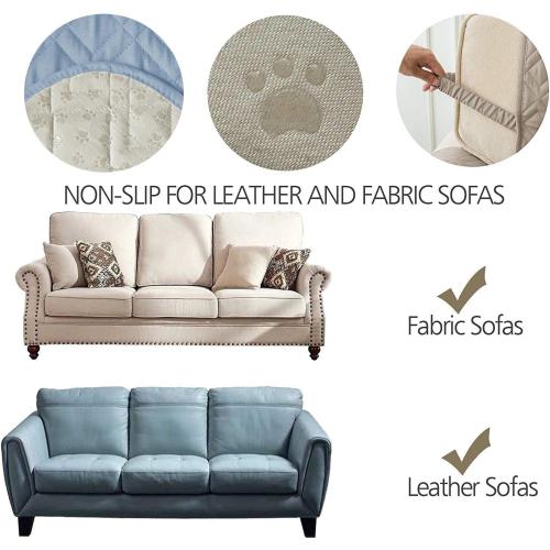 Ameritex Waterproof Nonslip Recliner Cover Stay in Place, Dog Chair Cover Furniture Protector, Ideal Recliner Slipcovers for Pets and Kids (Stoneblue, 23)