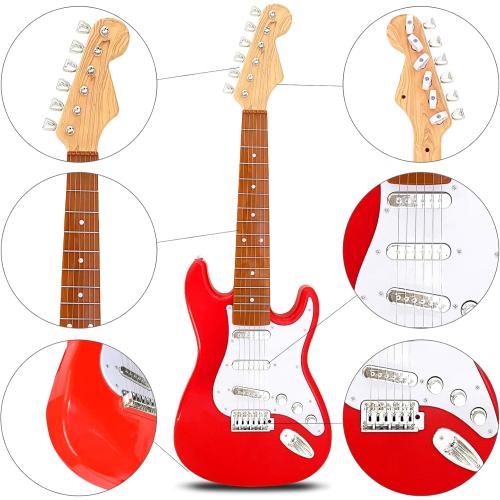 26 Inch Guitar Toy for Kids,Portable Guitar Toy Musical Instrument Toy, Educational Learning Musical Instrument Toy for Ages 3-12 Children Birthday Present for Beginner Children Boys Girls (Little Damaged; see the picture)