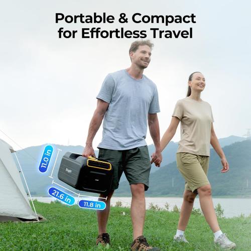 BougeRV PC35 Portable Air Conditioner 3500BTU, Tent Air Conditioner with App Control, Low Power Camping AC Unit for Tent, RV, Van Life, Indoor & Outdoor Use (2026 New)