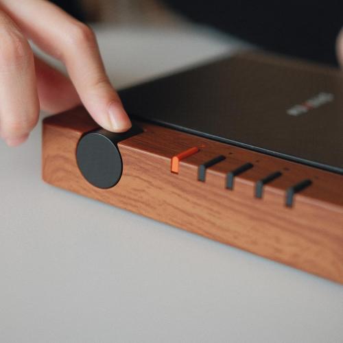 R300 CD Player Portable Bluetooth Desktop Retro CD Players for Home,Without Speakers, Rechargeble Battery Small Compact Vintage CD Player,SPDIF Out,Brown