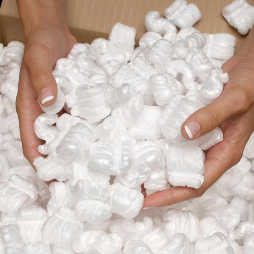 Moving Packing S-Shaped Popcorn Cushion for Shipping (White)