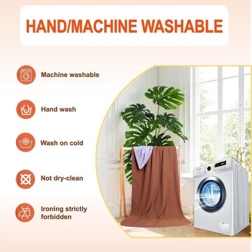 Portable Cordless Electric Heated Blanket Battery Operated, USB Heated Warming Wearable Wraps Blanket Shawl for Car, Home, Office, Travelling, Wireless Battery Heated Zipper Washable (Brown)