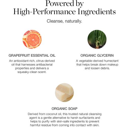 Ogee Brush Wash Bar - Gentle Makeup Brush Washing Bar with Organic Ingredients, Safe for Bristles, Made in USA