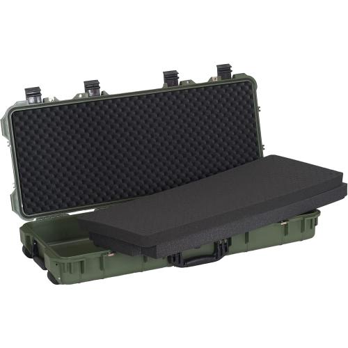 MEIJIA Portable Rolling Waterproof All Weather Hard Rifle Case,Gun case with Wheels,Customizable Fit Foam Included,Fit for Rifle,Guns,Shotguns, Airsoft Gun