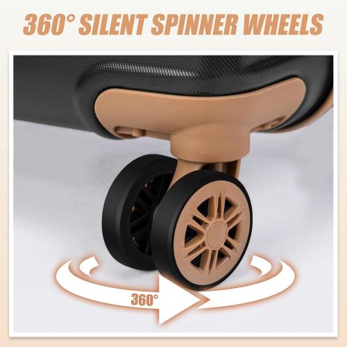 Luggage Sets 3 Piece,Suitcases with Wheels,Carry On Luggage Set,ABS Hard Case Luggage with TSA Lock Spinner Wheels(3 Piece Sets,Red(20/DB/TB))