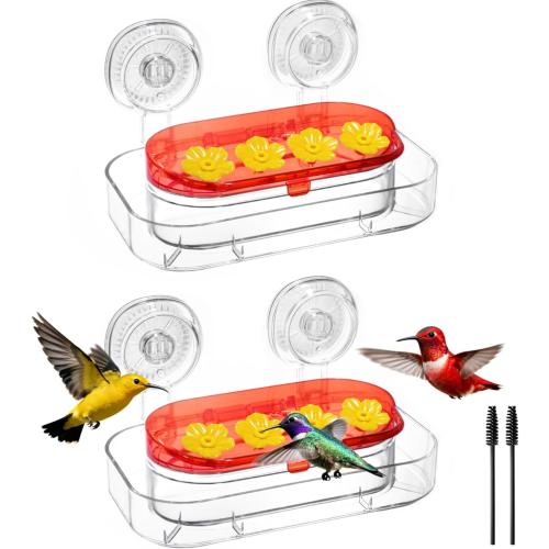 Redboat 2 Pack Window Hummingbird Feeder