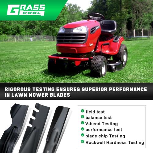 134149 Mulching Blades for Craftsman 42 inch Mower Blade LT2000 LT1000 YS4500 Replace 422719 532134149 Husqvarna Poulan Pro 42'' Deck Riding Lawn Mower 5 Point Star (2 Pack)