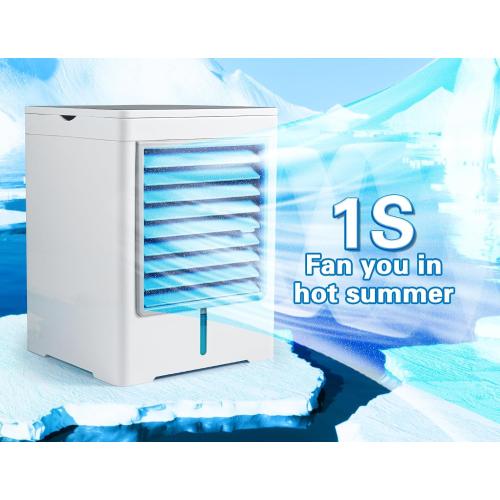 Portable Air Conditioners, Evaporative Air Cooler with 3 Wind Speeds 3 Timers Touch Screen Small Desktop Cooling Fan, Personal Mini Air Cooler for Home Room Camping Car Office