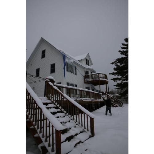 Avalanche! AVA750, Easy and Quick Snow Roof Rake for Snow Removal, Heavy-Duty Slide, Cut and Tear Resistant, Built-in Wheels Prevent Damage, Made in The USA, AVA750