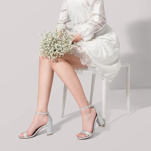DREAM PAIRS Women's Chunky Block Heel Sandals, Open Toe Ankle Strap Dress Shoes, Comfortable Wedding Guest Heels for Party, Prom and Formal Events