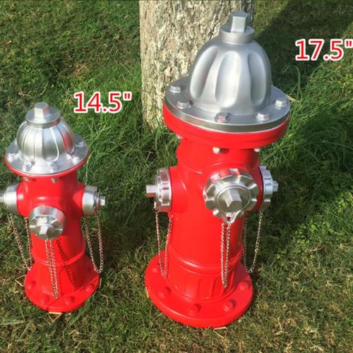 ‼️has mild scratches‼️ Dog Fire Hydrant Pee Post Statue with 4 Stakes, Fake Fire Hydrant for Dogs to Pee On Puppy Pee Post Training Tool Yard Garden Indoor Lawn Ornament Outdoor Statue (17.5 * 7.3 inch)