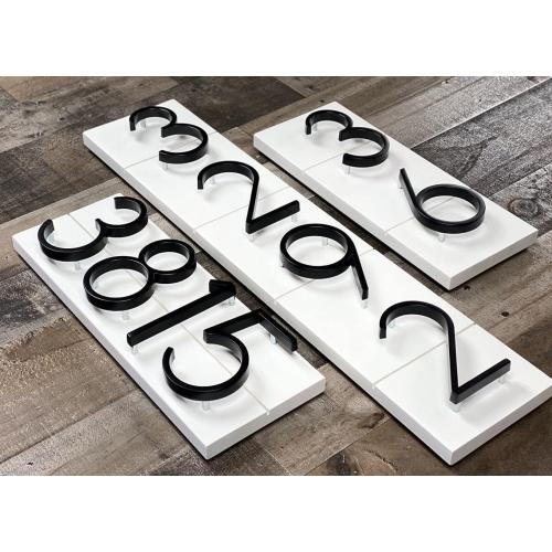 5 Stainless Steel Floating House Number, Metal Modern House Numbers (1)