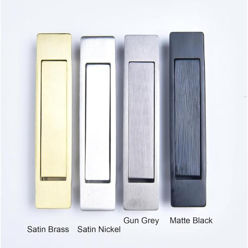 Dontay Pocket Pull Handle, Edge Pull, Professional Stainless Steel 304, Flush Mount for Sliding Door (Matte Black, 1)