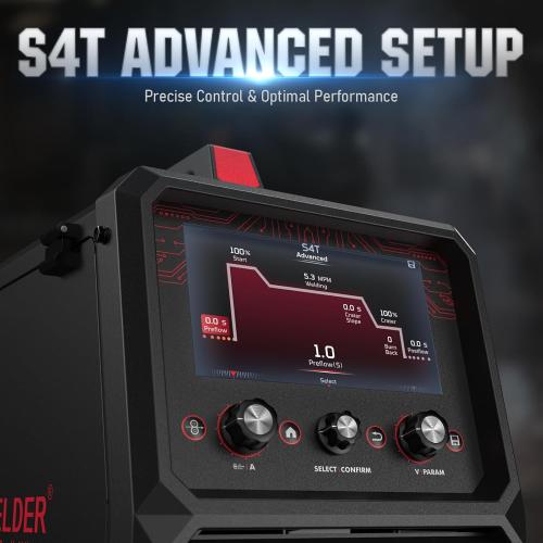 YESWELDER Firstess SP200 MIG Welder, MIG/Pulsed MIG/Flux Core/Spot Welding/Lift TIG/Stick/Spool Gun Compatible | clear LCD screen, 110V/220V dual voltage, aluminum weldable easy setup, auto repair, DIY jobs, metalworking‼️missing pieces‼️