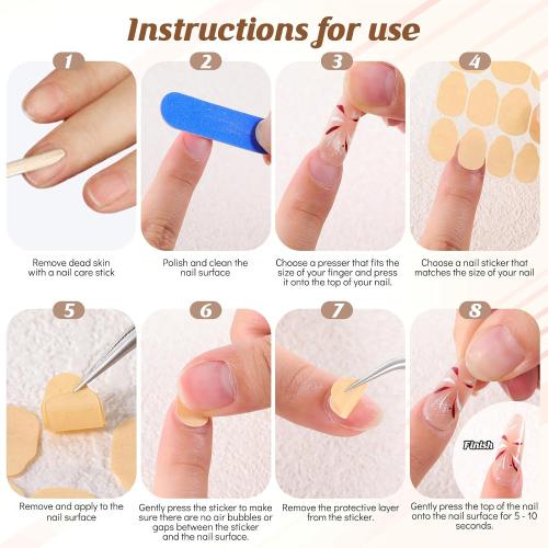 600 Pcs Nail Adhesive Tabs, Strong Nail Glue Sticker Long Lasting Press On Nails Sticky Tabs, Transparent Strong Sticky Double Sided Nails Tab, 0.3mm Ultra-Thin Waterproof, 15 Sizes