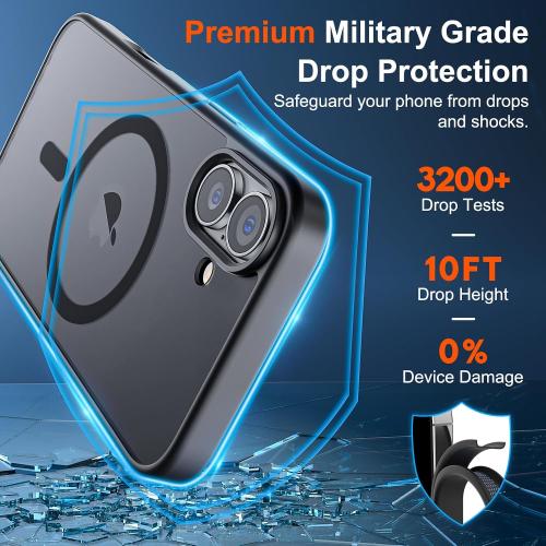 SUPFINE Magnetic for iPhone 17 Case Black