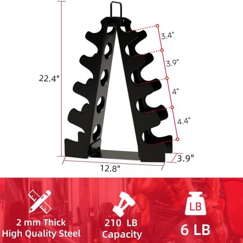 Weight Rack for Dumbbells,A-Frame Dumbbell Rack Stand Only, Alloy Steel Dumbbells Storage Rack with Handle for Home Gyms Workout (Dumbbells not include)