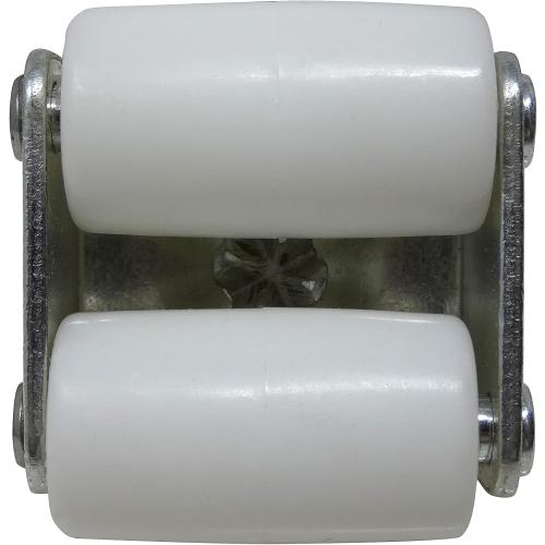 Shepherd Hardware 9441 7/8-Inch Threaded Stem Appliance Caster, Dual Wheels, 4-Pack