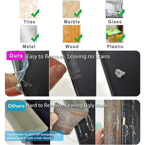 Wall Corner Protector - 2PCS, 31.5x1.18 - Self Adhesive Clear Corner Protectors for Walls, Cabinet Doors, Edge Protector Trim; Easy to Install Corner Guards for Walls (80cm x 3cm)