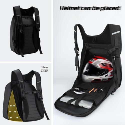 Gelrova Battery not included, LED Motorcycle Helmet Backpack Rampage Serise, 17 Inch DIY Pixel Fashion LED Display Laptop Programming Backpack