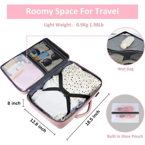 Taygeer Laptop Backpack for Women, Large Travel Backpack ,Laptop Compartment, TSA Friendly 40l Carry On Mochila, Daypack Business Computer Bag for Office Work Travel Essentials, Pink