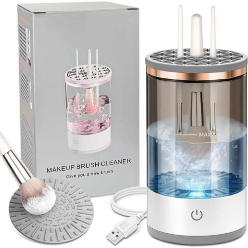 Electric Makeup Brush Cleaner - Efficient Electric Makeup Brush Cleaner Machine for Thorough Brush Cleaning, Ideal for Makeup Artists & Enthusiasts