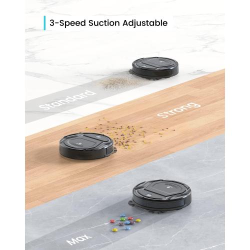 Lefant Vacuum and Mop Combo, WiFi/App/Alexa Control, 2000Pa Strong Suction 2 in 1 Mopping Robotic Vacuum Cleaner, Self-Charging, No Tangling, Slim, Ideal for Hard Floor, Pet Hair, Carpet M210B