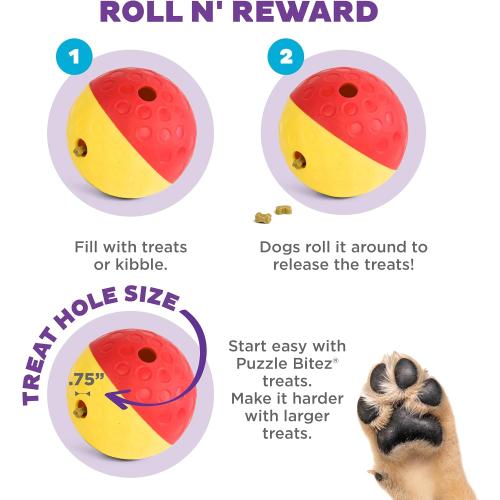 Outward Hound Nina Ottosson Treat Tumble Dog Toy Puzzle Ball,