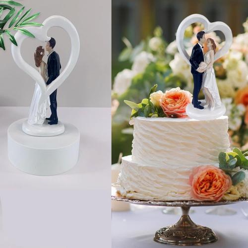 4.5 Wedding Cake Toppers Bride and Groom Figures Ornament Love Gifts Party Decor