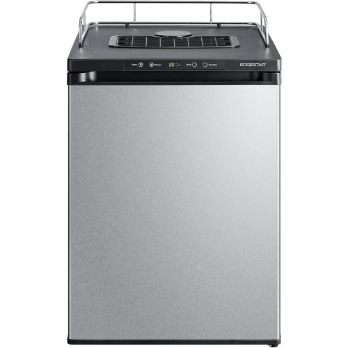 24 Inch Wide Kegerator Conversion Refrigerator for Full Size Keg - Black