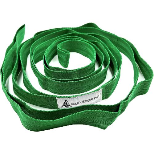 Stretching Strap Yoga Strap with Loops, Stretch Straps for Physical Therapy, Non-Elastic Exercise Strap for Pilates, Dance and Gymnastics with Workout Guide