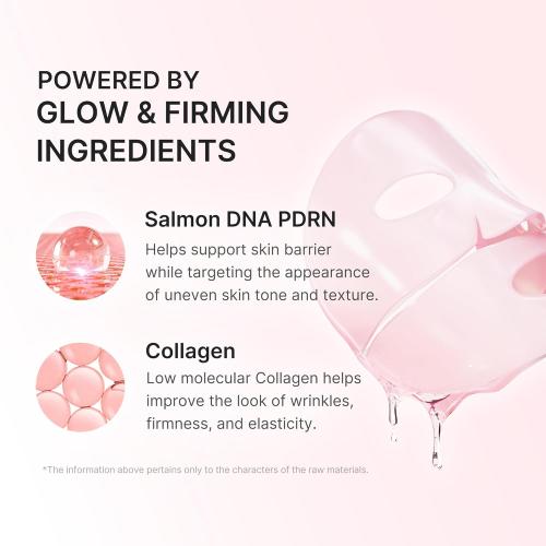 medicube Jelly Gel Mask with Salmon DNA PDRN Pink Collagen | Overnight Face Mask for Glass Glow Skin | Elasticity, Hydrating, Firming and Moisturizing | Korean Skincare, 28g x 4ea