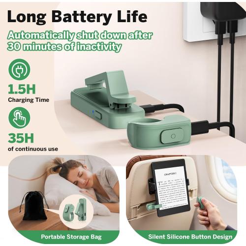 Page Turner Ring for Kindle,Remote Control for iPhone iPad Android Tablets E-Readers,Clicker Page Turner for Kindle Accessories for Camera Video Record&Shutter Selfie (Green)