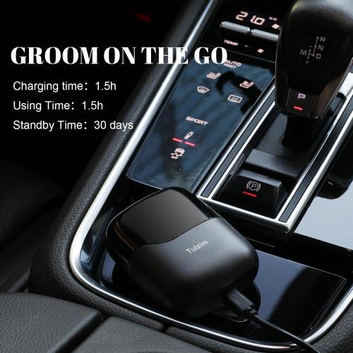 Mini Electric Razor, Upgraded Electric Shaver for Men, Foil Shaver for Men with 3 Blade Heads Floating Head IPX7 Waterproof Wet/Dry LED Display USB Type C Light Gray