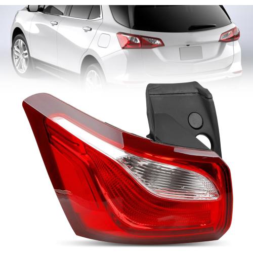 Tail Lights Compatible with Chevy Equinox 2018 2019 2020 - Left Driver Side Rear Brake Lamp Replace 84769835 - Taillight Halogen Type NON-LED (w/Bulb)