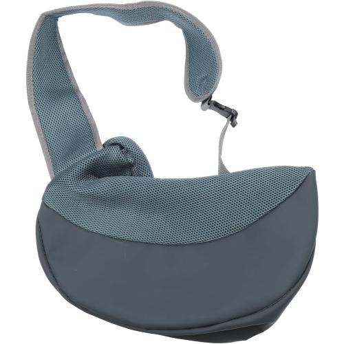 Pet Sling, Pet Dog Sling Carrier Adjustable Dog Satchel Carrier Bag Pet Single Shoulder Bag, Suitable for Puppy, Small Dogs, and Cats for Outdoor Travel (Black)