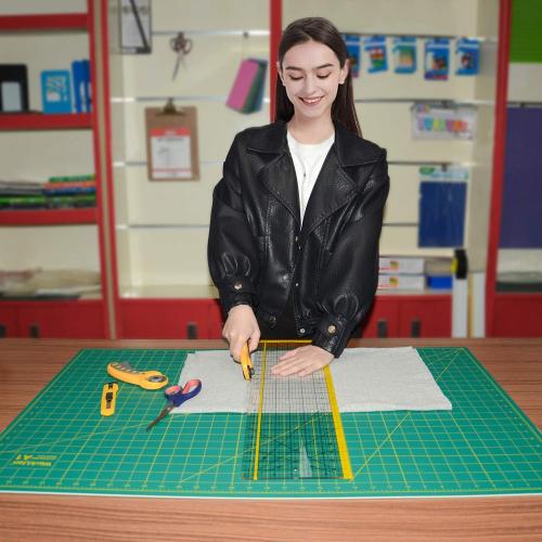 WORKLION 24 x 36 Large Self Healing PVC Cutting Mat, Double Sided, Gridded Rotary Cutting Board for Craft, Fabric, Quilting, Sewing, Scrapbooking - Art Project…