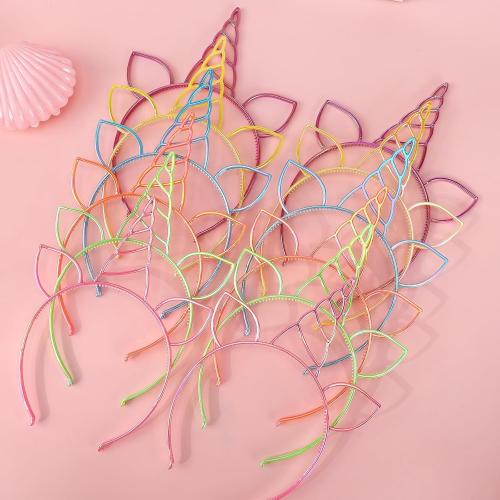 ZIRICHER Unicorn Headband, Rainbow Birthday Party Favors Crown Headband, Plastic Hairband for Party Supplies Gifts,Party Headwear Accessories for Adult