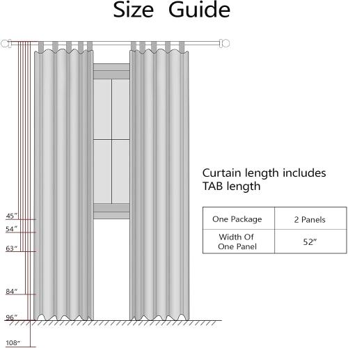 KOUFALL 108 Inch Curtains Long 2 Panels Set,Sheer Linen Light Filtering Boho Farmhouse 9 FT 9FT Floor Length Curtains for Large Window,Cream Ivory Off White