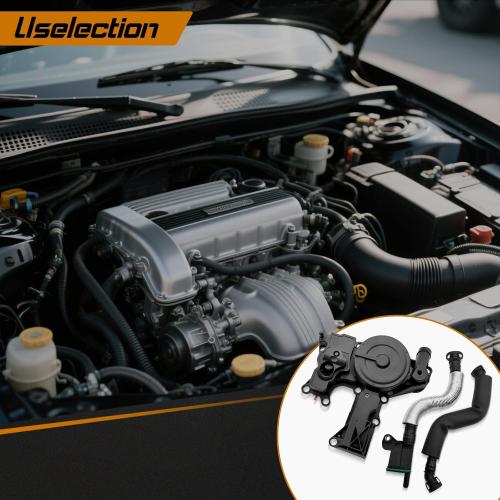 06H103495AB PCV Valve Engine Crankcase Vent Oil Separator Breather Hose 3-Piece Compatible for Audi A3 A4 A5 Q5 TT VW Beetle CC Jetta Passat Tiguan 1.8 2.0 TSI 06H103495B 06H103495A 06H103495AH