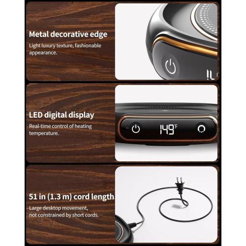 Coffee Mug Warmer, Mug Warmer for Desk, Electric Beverage Warmer for Coffee/Tea/Milk in Your Home & Office, Coffee -11 no Cup