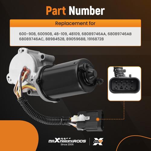 maXpeedingrods 600-908 Transfer Case Shift Motor Actuator for RAM 1500 2011-2015, 3500 2013-2015, 4500/5500 2014-2015 for Cadillac Escalade/GMC Yukon 2003-2005, for Hummer H2 2003-2009 4WD 7 Pins