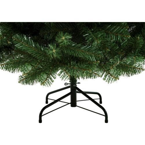 6ft Full Body Unlit Artificial Christmas Tree, Realistic Dense Pine with 1,000 Branch Tips, Hinged Easy Assembly & Stable Base, Perfect for Holiday Ornaments