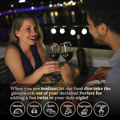 Valentines Day Gifts for Him Her Kids, Date Night Food Dice, Gifts for Men Women Men Kids Adults, Birthday Gifts for Him Mens Gifts, Couple Wedding Easter Valentines Father Day