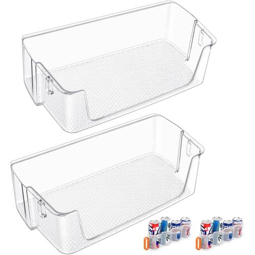 [2 PACK] UPGRADED DA63-09775A DA97-20984A Refrigerator Door Bin Replacement Compatible with Samsung Refrigerator Door Shelf Right Samsung Refrigerator Door Bin RF27T5201SR, RF28T5001SR, RF27T5241SR
