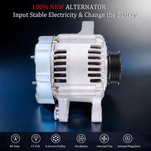 Alternator Replacement forToyota Yaris L4 1.5L 2006 2007 2008 2009 104210-840 11203 27060-21151 11203